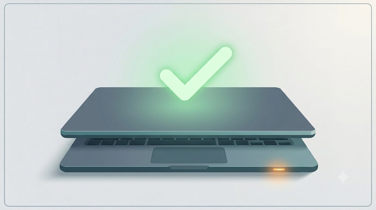Illustration of a slow laptop weighed down by heavy apps and a loading spinner