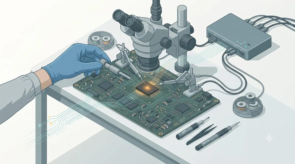Data Recovery Singapore – chip microscope
