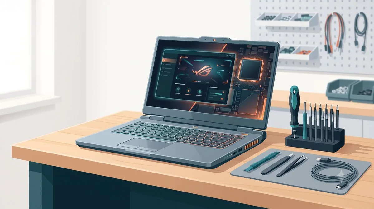 Gaming Laptop Repair Singapore – repair bench