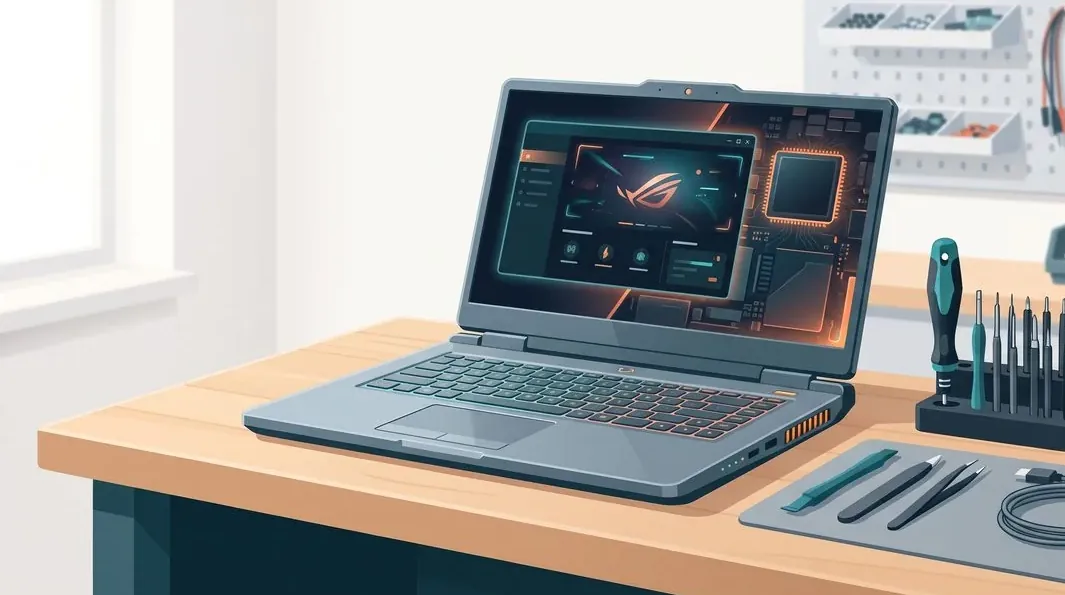 Gaming Laptop Repair Singapore – repair bench