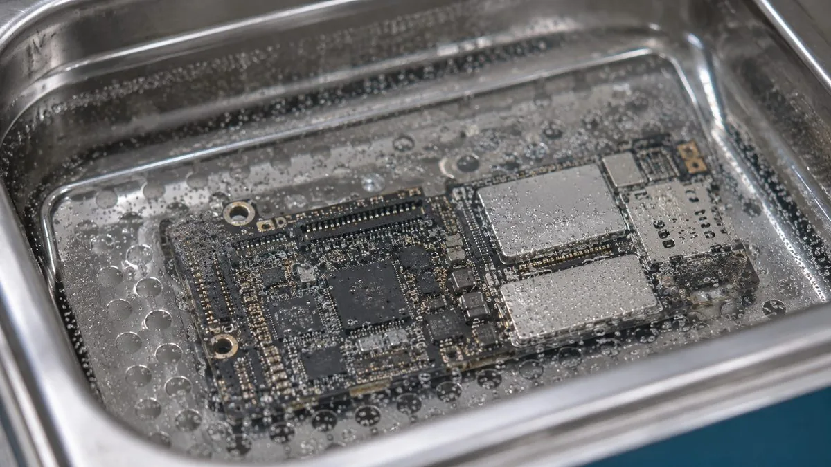 iPhone Water Damage Repair Singapore – ultrasonic cleaning