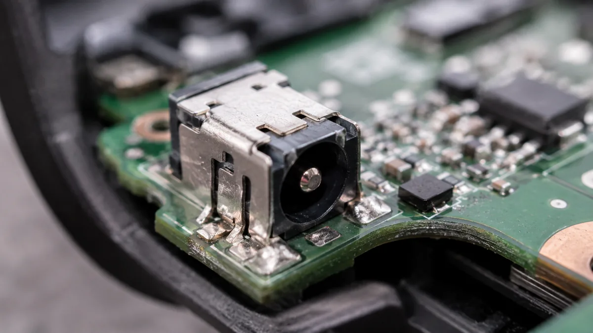 Laptop Charging Port Repair Singapore – charging port closeup
