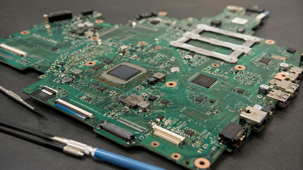Laptop Motherboard Repair Singapore – mainboard closeup