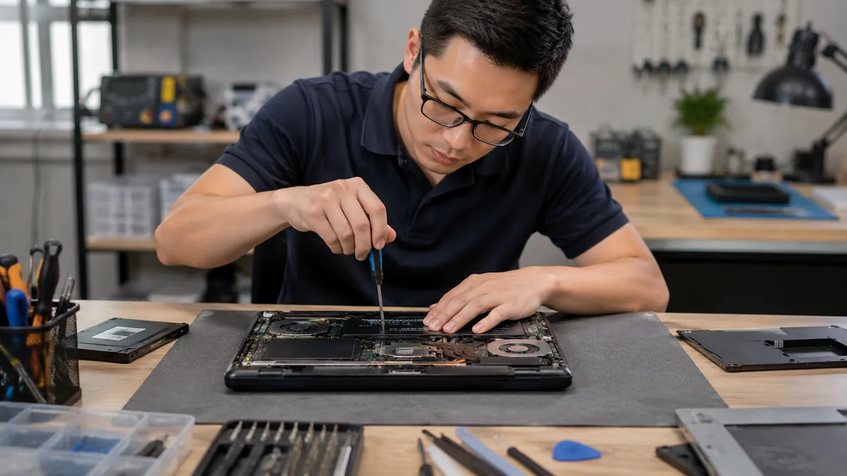 Laptop Repair Singapore – repair bench